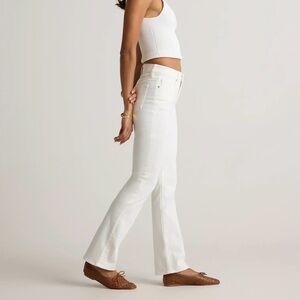 Quince Women's Cream Flare Jeans